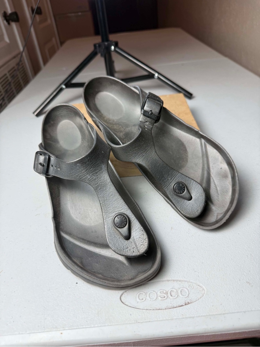 Birkenstock Gizeh Eva Thong Sandal Anthracite Gray Size 39 / US 8